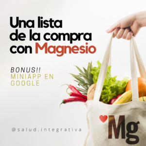 instagram post lista de la compra magnesio